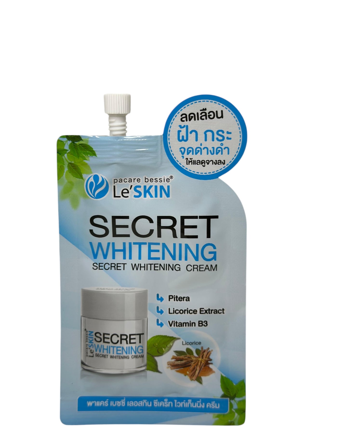 Mit pflanzlicher Kraft: Le’SKIN Secret Whitening Cream mit Süßholzwurzel & Vitamin B3 - KapselKraft