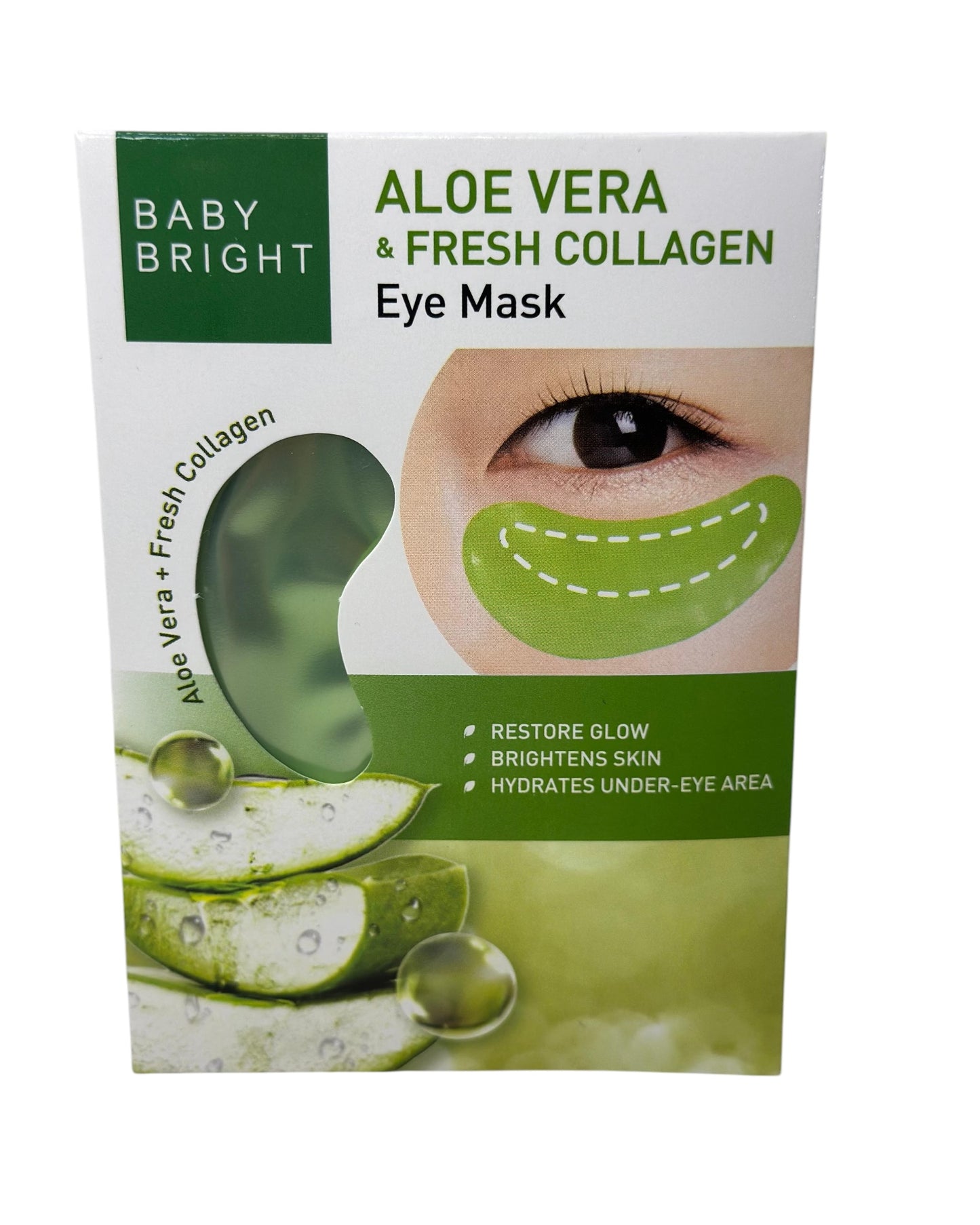 Regenerierende Augenpads mit frischem Kollagen und Aloe Vera - KapselKraft