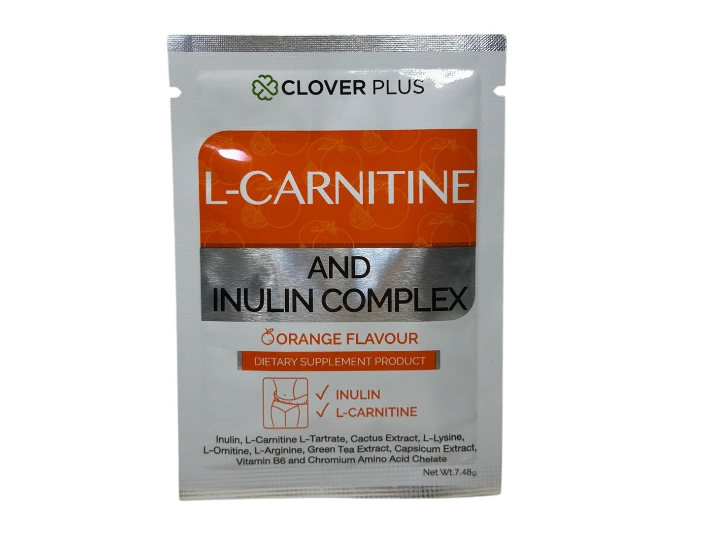 Clover Plus L-Carnitine & Inulin – Nahrungsergänzung mit Orangen-Aroma - KapselKraft