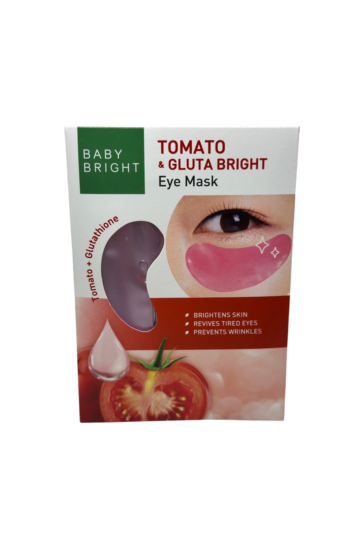 Aufhellende Augenpads mit Tomatenextrakt und Glutathion