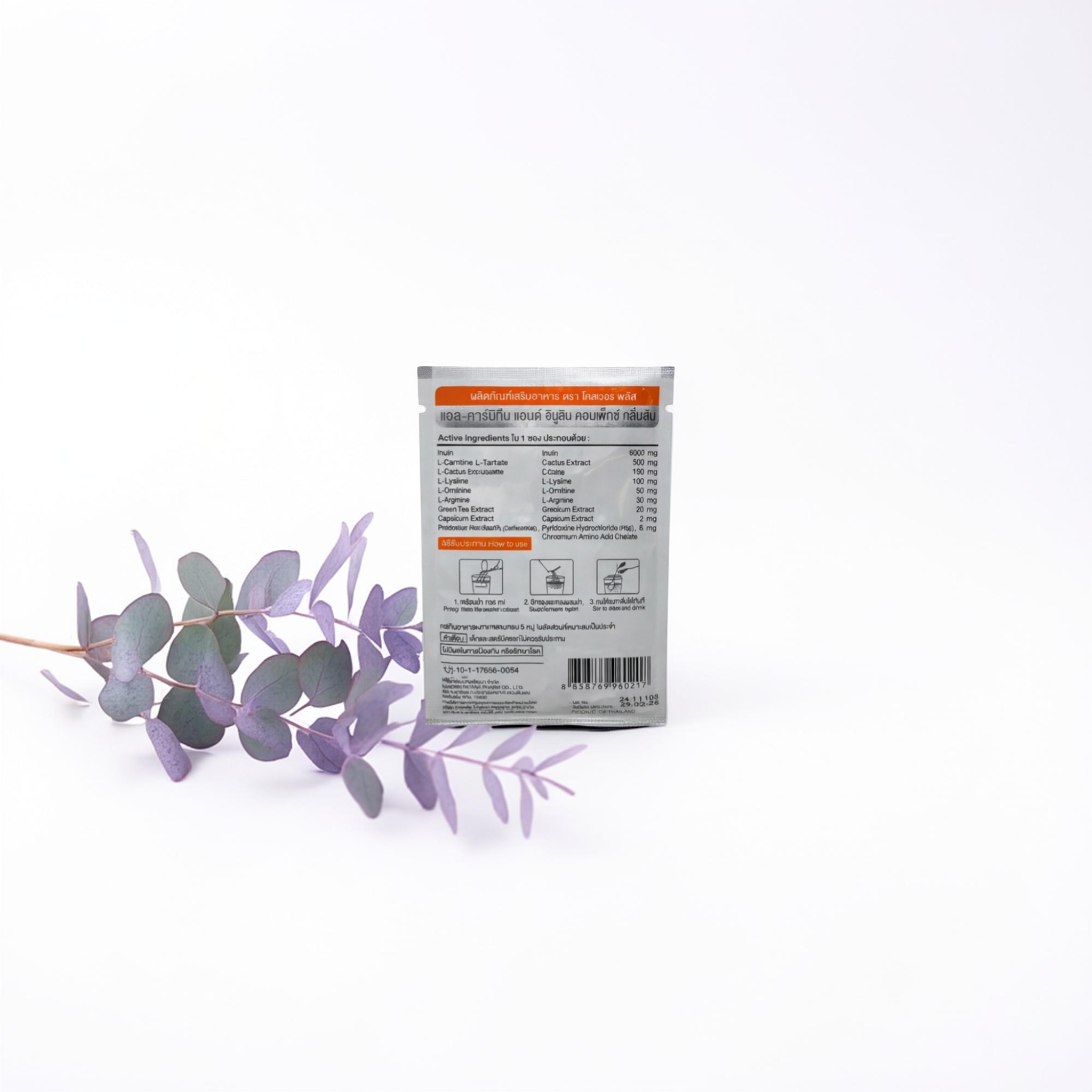 Clover Plus L-Carnitine & Inulin – Nahrungsergänzung mit Orangen-Aroma