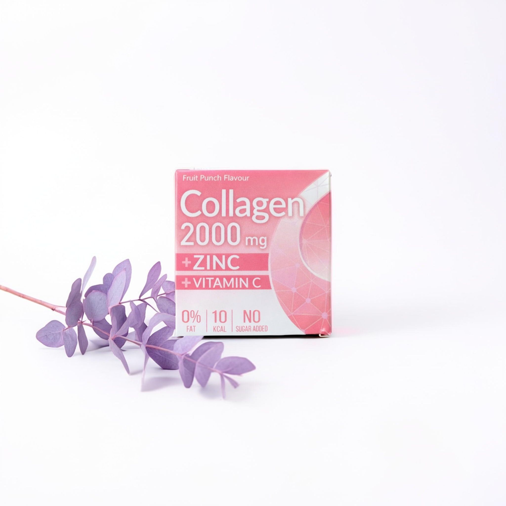 Kollagen 2000 mg + Zink & Vitamin C – Fruit Punch Geschmack für strahlende Haut