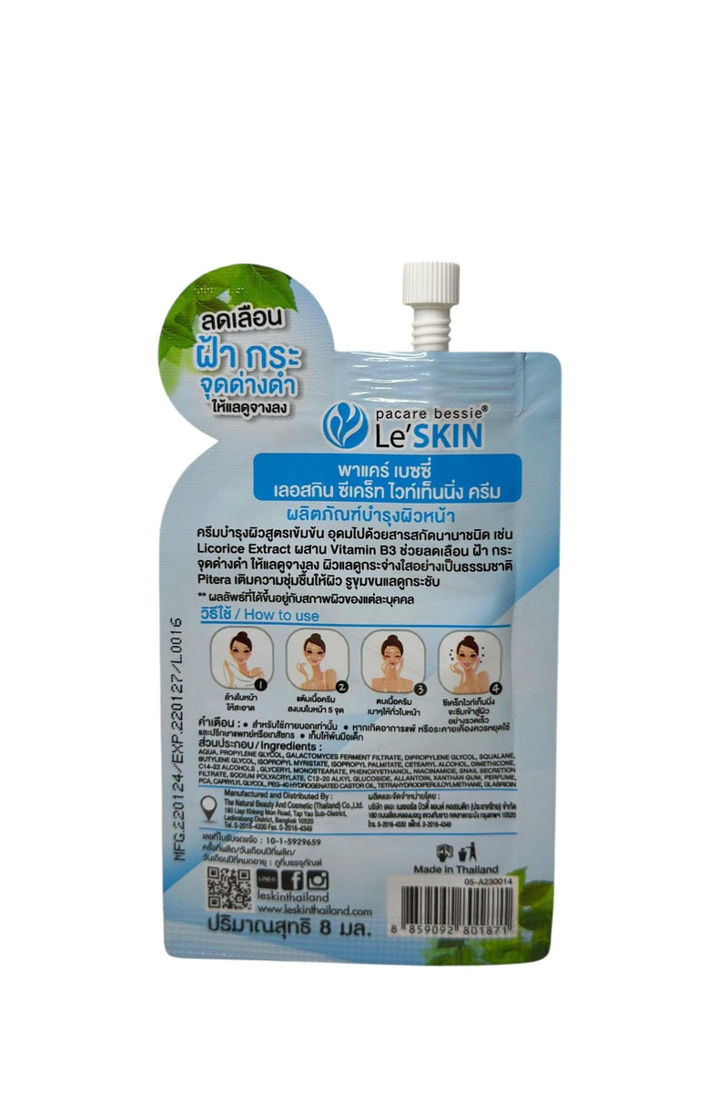 Mit pflanzlicher Kraft: Le’SKIN Secret Whitening Cream mit Süßholzwurzel & Vitamin B3