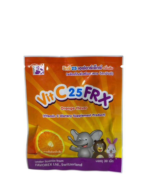 Vit C 25 FRX Orange Flavor