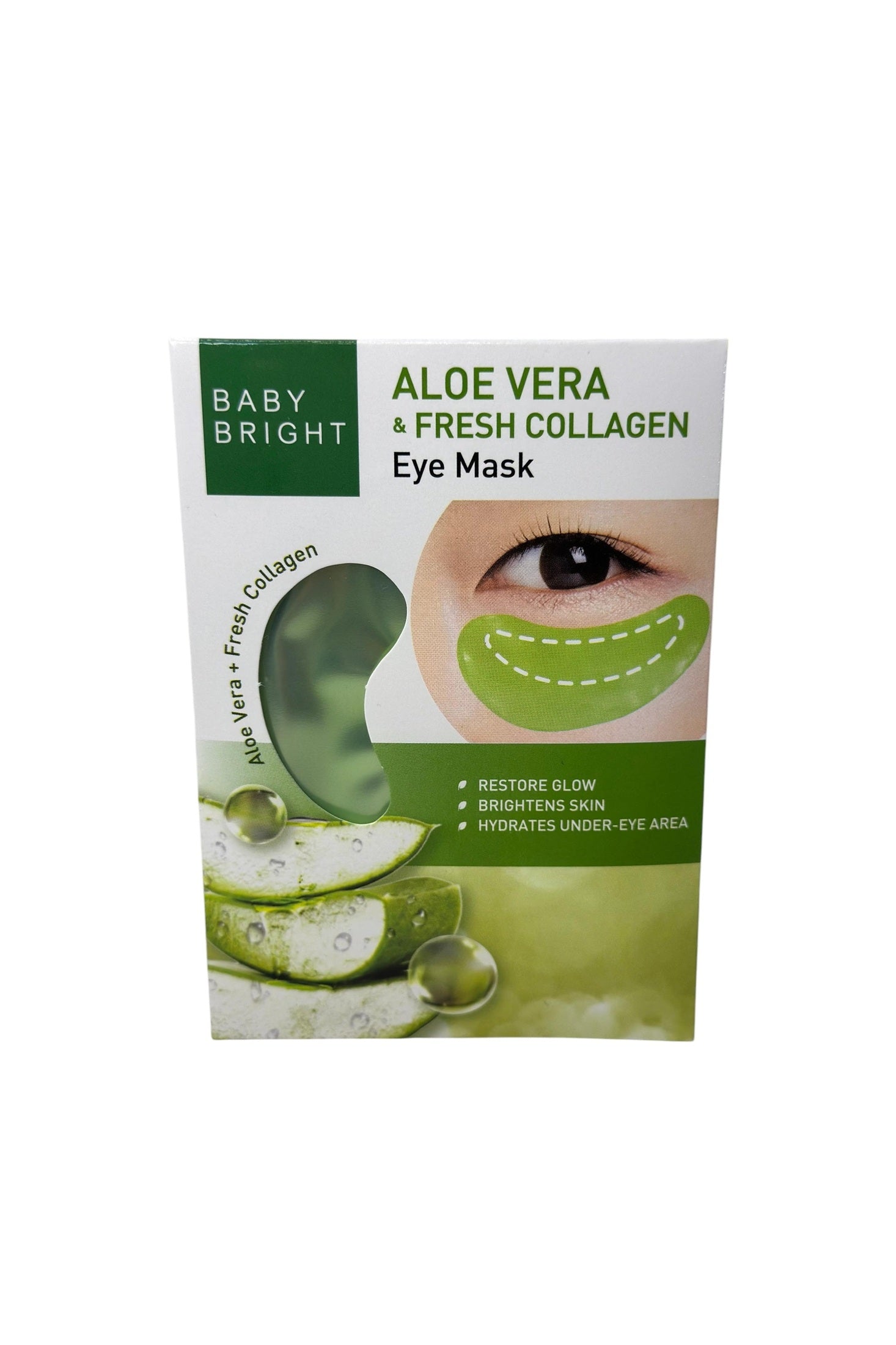 Regenerierende Augenpads mit frischem Kollagen und Aloe Vera